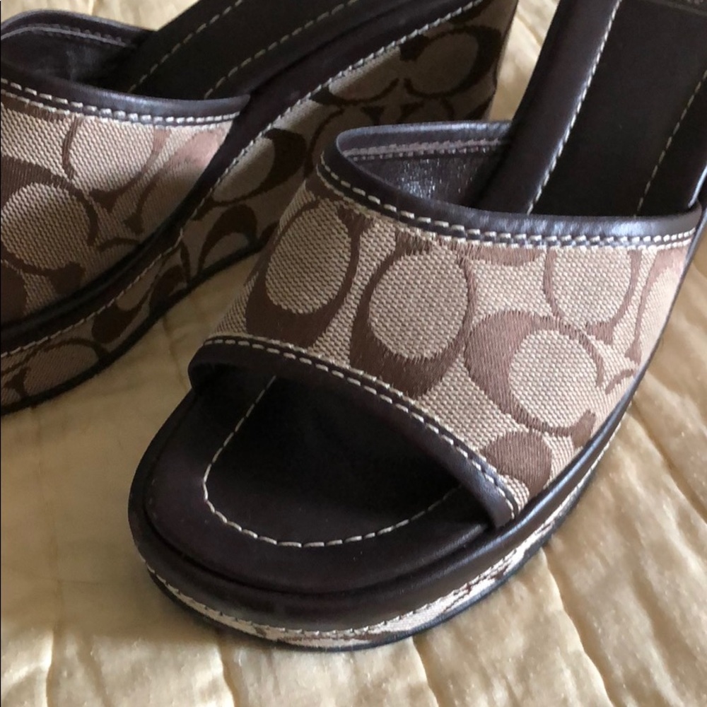 Coach wedges size 7